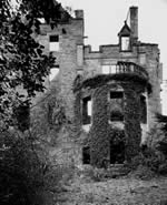 View of Cavers House in ruins - click for a larger image