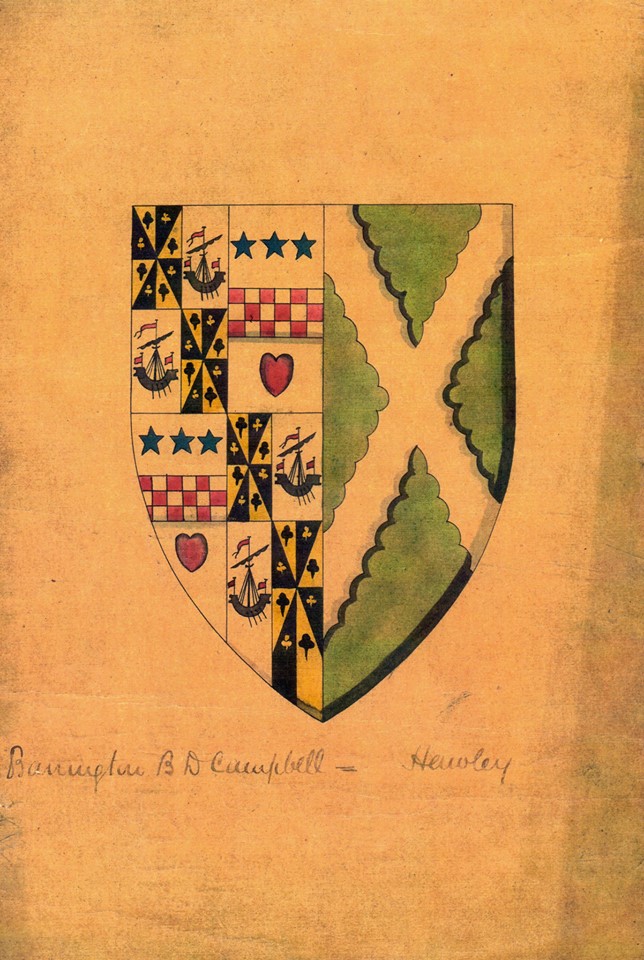 Crest of Barrington Campbell of Douglas Support