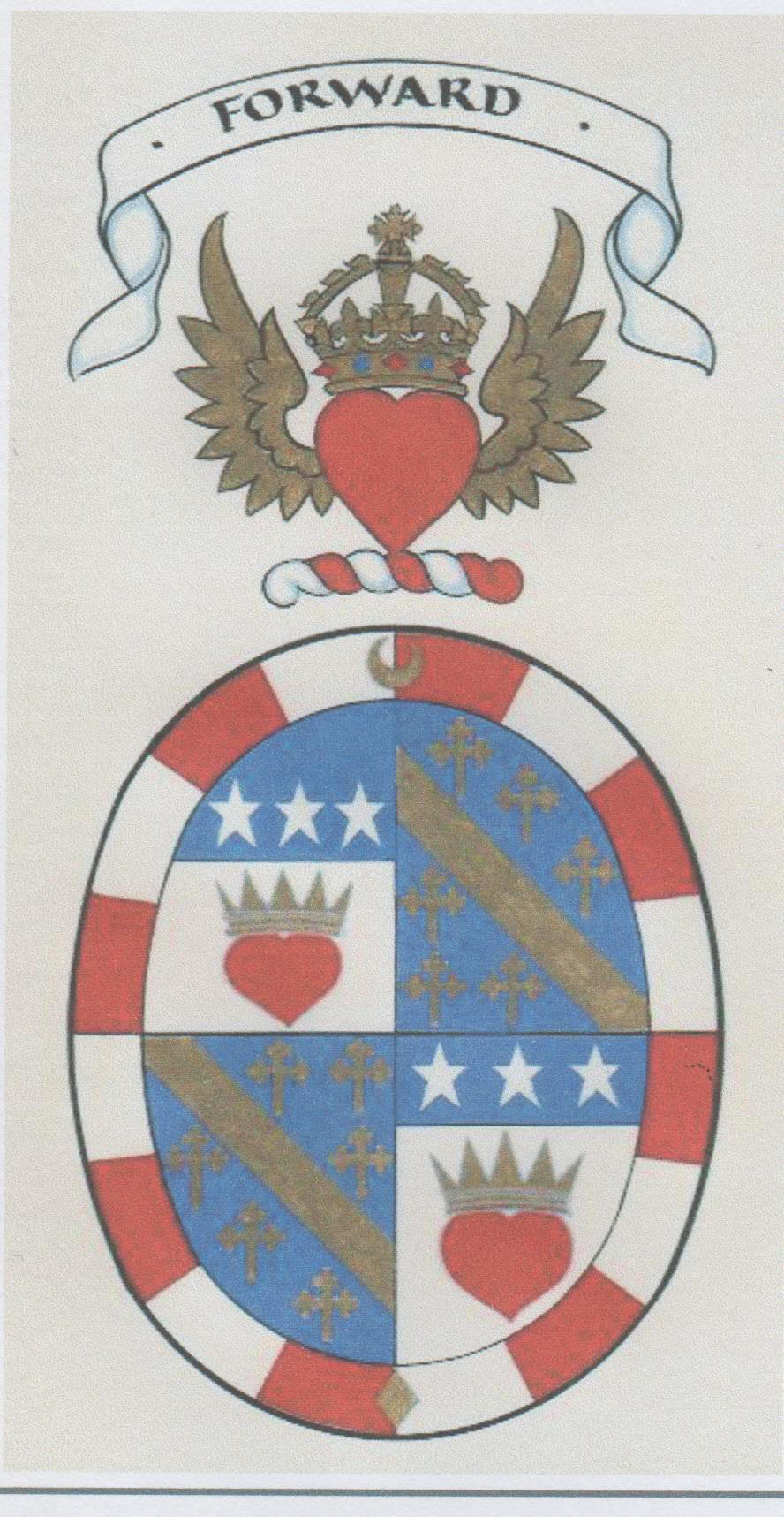 Coat of arms of Mistress Margaret Isobel Douglas or Hargreave, Daughter of Captain Robert Hinde Douglas