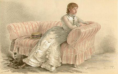 Lady Florence Dixie by Théobald Chartran, from Vanity Fair, 5 January 1884