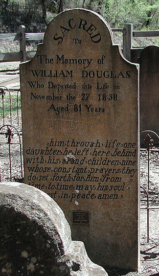 Gravestone for William Douglas