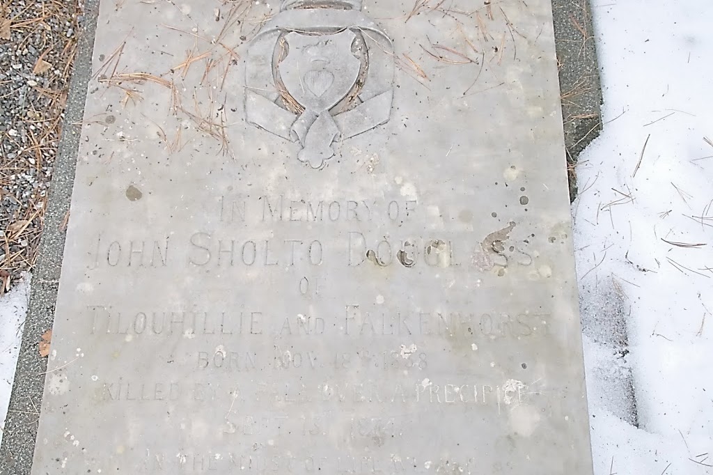 Memorial stone for Sholto Douglas