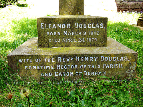 Eleanor Douglas gravestone