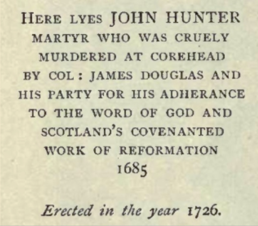 John Hunter's memorial stone