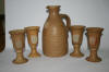 whisky flagon and goblets