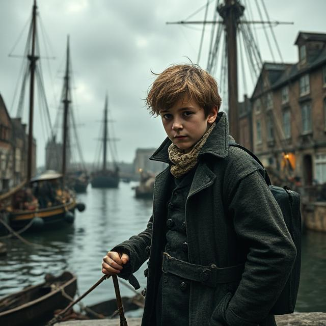 boy on docks